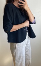 Paul Costelloe wool blazer pea