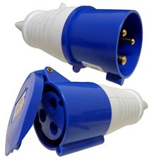 32 Amp 3 Pin Plug and Coupler