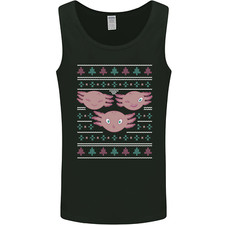 Christmas Axolotl Funny Xmas Mens Vest Tank Top