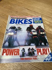 Performance Bikes 08/85 750 Shootout,GSXR GPZ FZ CBX, Suzuki RG500, Honda NSR400