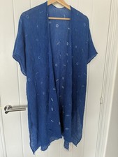 Poncho One Size         Blue