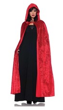 55" Hooded Red Velvet Vampire