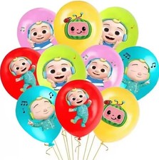 COCOMELON Balloons x10 Birthday Party Decorations Latex Balloon Boys Girls Kids