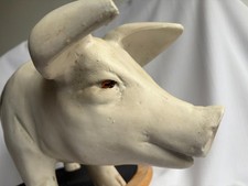 Large pig Gloucester Old Spot shop display