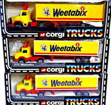 Corgi Classics Collection Set Of 3 Trucks 2x 1177 Weetabix Trucks and 1176 Boxed
