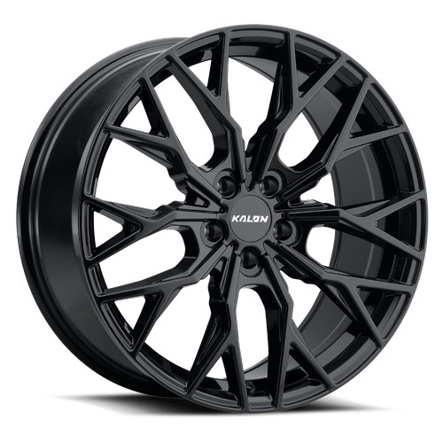 One inch black alloy wheel - one,