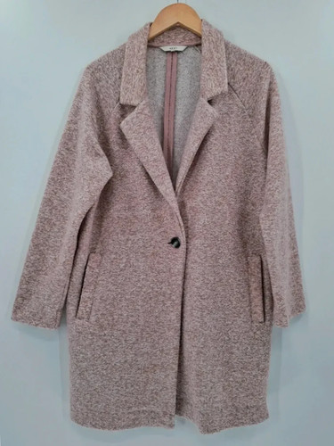 Next boucle pink long coatigan