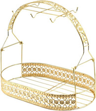 European Ceramic Tea Set Wire Rack Display Stand Service for Tea Cups Bracket Me