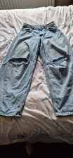 Baggy Jeans Ripped Skater Primark Women's Size 8