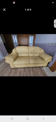 Sofa genuine leather - sofa,genuine,