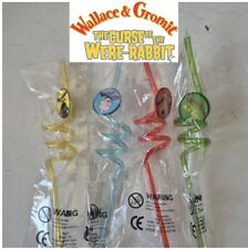 Wallace & Gromit The Curse Of The Were Rabbit 1st Screening Promo Straw Set 2005