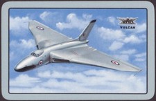 Playing Cards Single Card Old Vintage * RAF AVRO VULCAN Bomber PLANE  Military B