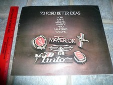 1973 Ford Pinto Torino Mustang Maverick T-Bird Wagons Sales Brochure - Vintage
