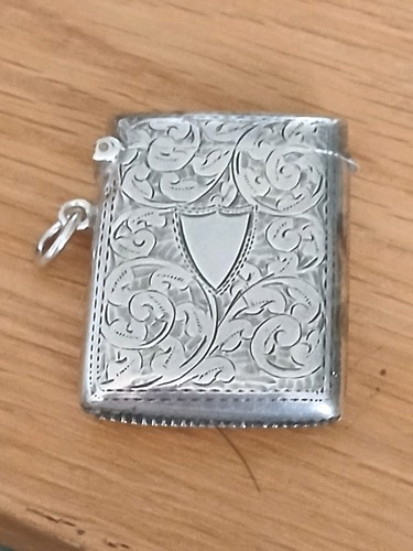 Antique sterling silver vesta - sterling,