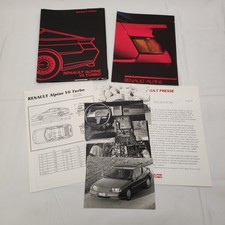 Renault Alpine V6 Turbo Presses Press Kit - Brochures and Data Sheets