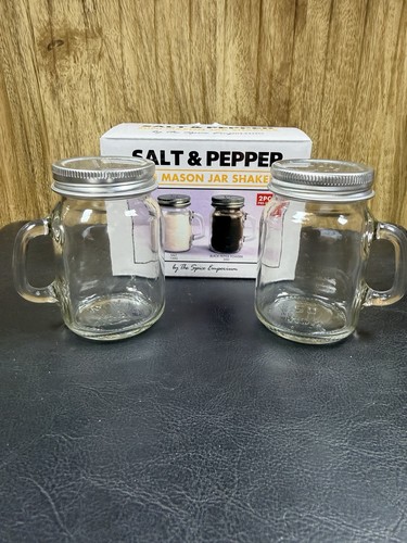 Mason jar salt - jar, pepper