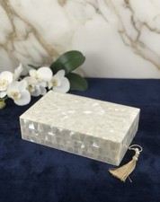 Handmade Mother of Pearl Jewelry Storage Box  Non Slip Organiser For Ring earrin