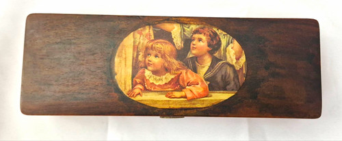 Victorian mauchline ware - mauchline, glove