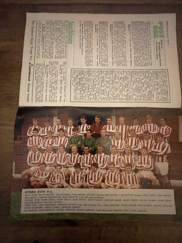 Stoke city memorabilia 1967 - stoke,