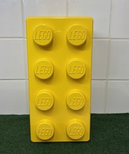Lego Brick Storage Box Yellow Good Condition