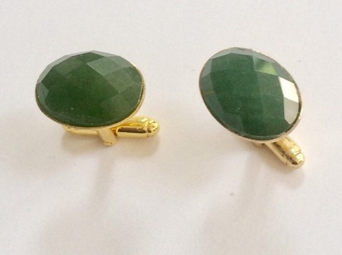 Natural jade gemstone - jade, gold