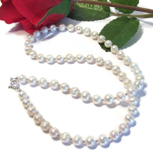Genuine pearl necklace - genuine, in
