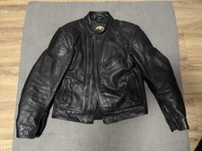 Leather Motorcycle Jacket Men's Size 44 Large …..Frank Thomas