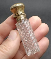 Crystal Salt Bottle Silver