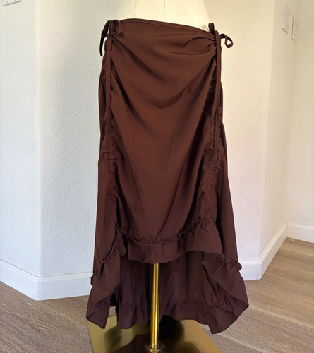 Women brown solid satin - women's,