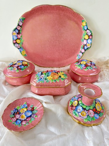 Vintage dressing table set - dressing,