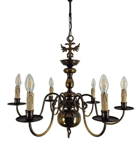 Flemish dutch chandelier arm - 6,