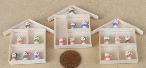 Dolls house clay - dolls, snowman