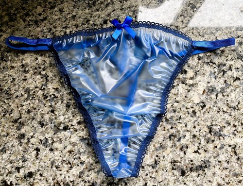 Handmade pvc thong panties