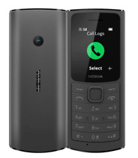 Nokia 110 4G Charcoal Black DualSim Big Button Unlock Classic Mobile Phone 1386