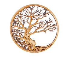 Wooden MDF Round Tree Of Life