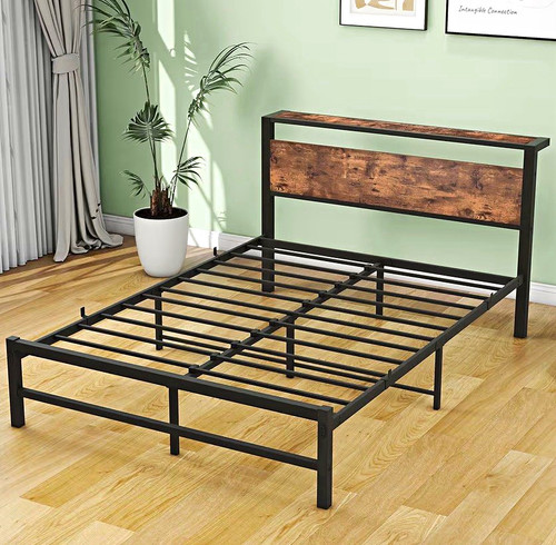 Industrial metal double bed - industrial,