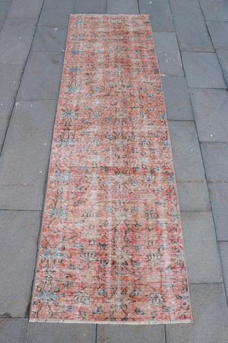 Red runner rug 4x7 blue - rug, 2.4x7.9,