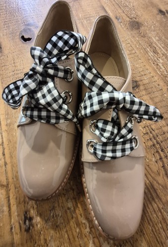 Zara nude patent chunky - nude,