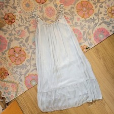Pure Silk Italian Slip Shift Floral Dress Coquette Fairy Wedding Dreamy Ethereal