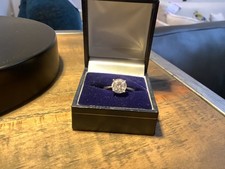 9ct White Gold Diamonique 2 ct