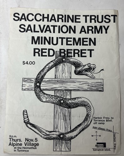 Vintage minutemen saccharine - vintage,