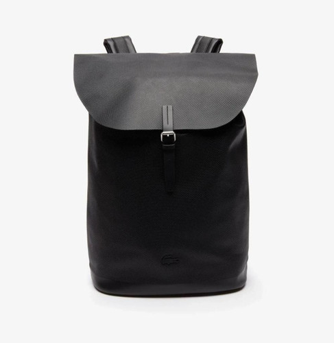 Lacoste leather backpack with - leather,