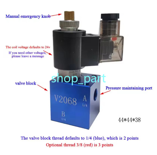 Solenoid valve v2068 power - solenoid,