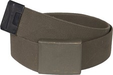 Genuine German Army Heavy Duty Olive BW Webbing Belt with Metal Buckle Used