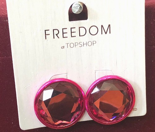 Earrings hot pink - hot,