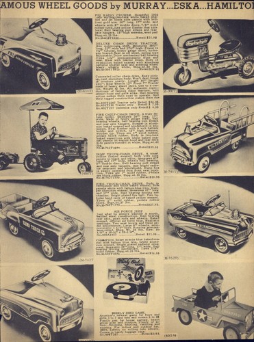 1956 paper murray pedal - paper, car