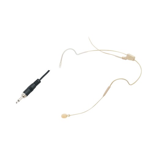 Audio fixed boom headset mic - w,