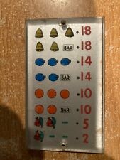 Jennings Govenor Vintage SLOT MACHINE AWARDS Card Sign