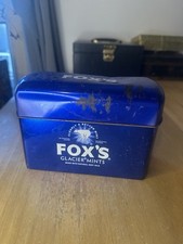Blue Mint Shape Metal Foxs Glacier Mints Tin Shop Prop Advertising
