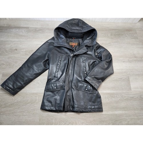 Danier black genuine leather - danier,